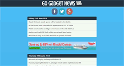 Desktop Screenshot of gogadgetnews.com